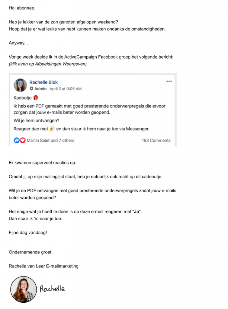 Behavior based e-mailmarketing